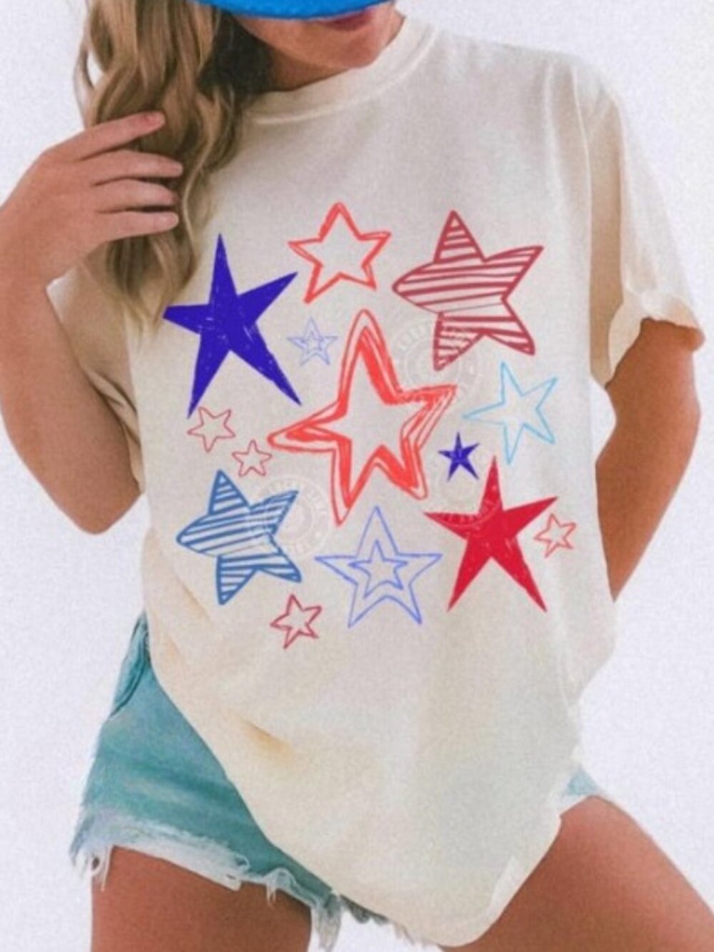 Retro 4th of July Stars Shirt, Patriotic USA Tee